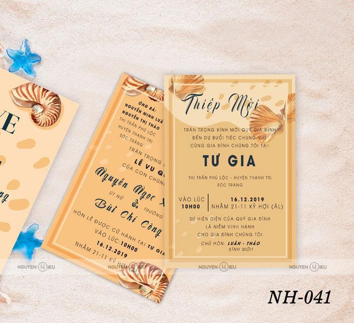 Thiệp Cưới Nguyễn Hiếu Thiết Kế NH 041