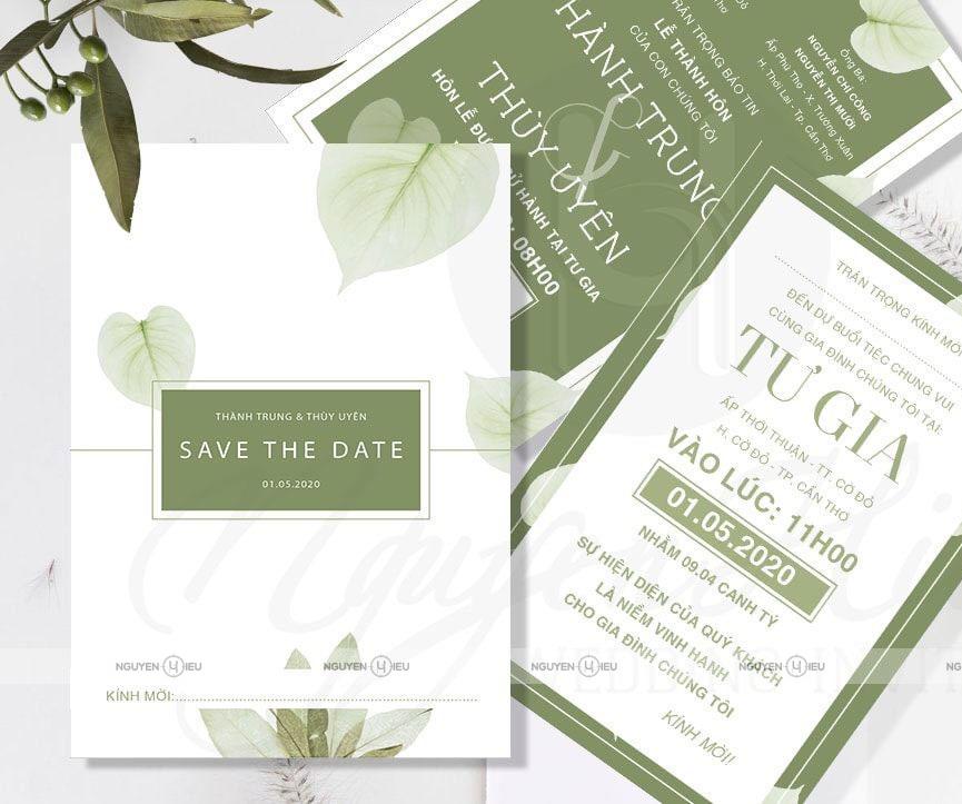 Thiệp Cưới Nguyễn Hiếu Thiết Kế NH 060