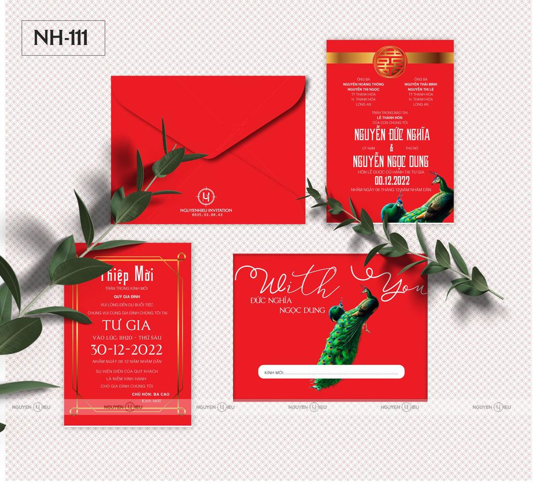 Thiệp Cưới Nguyễn Hiếu Thiết Kế NH 111
