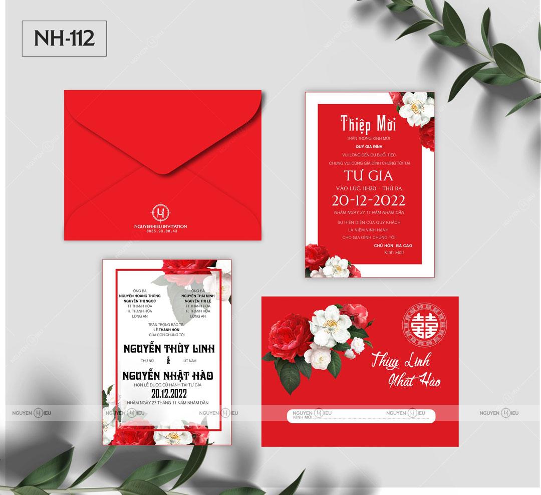 Thiệp Cưới Nguyễn Hiếu Thiết Kế NH 112
