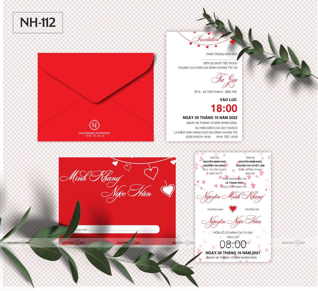 Thiệp Cưới Nguyễn Hiếu Thiết Kế NH 112T