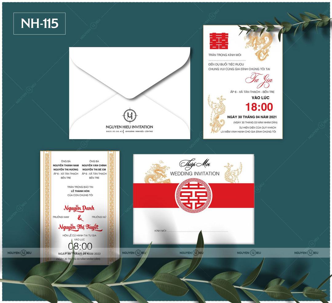 Thiệp Cưới Nguyễn Hiếu Thiết Kế NH 115