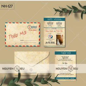 Thiệp cưới tone màu vintage