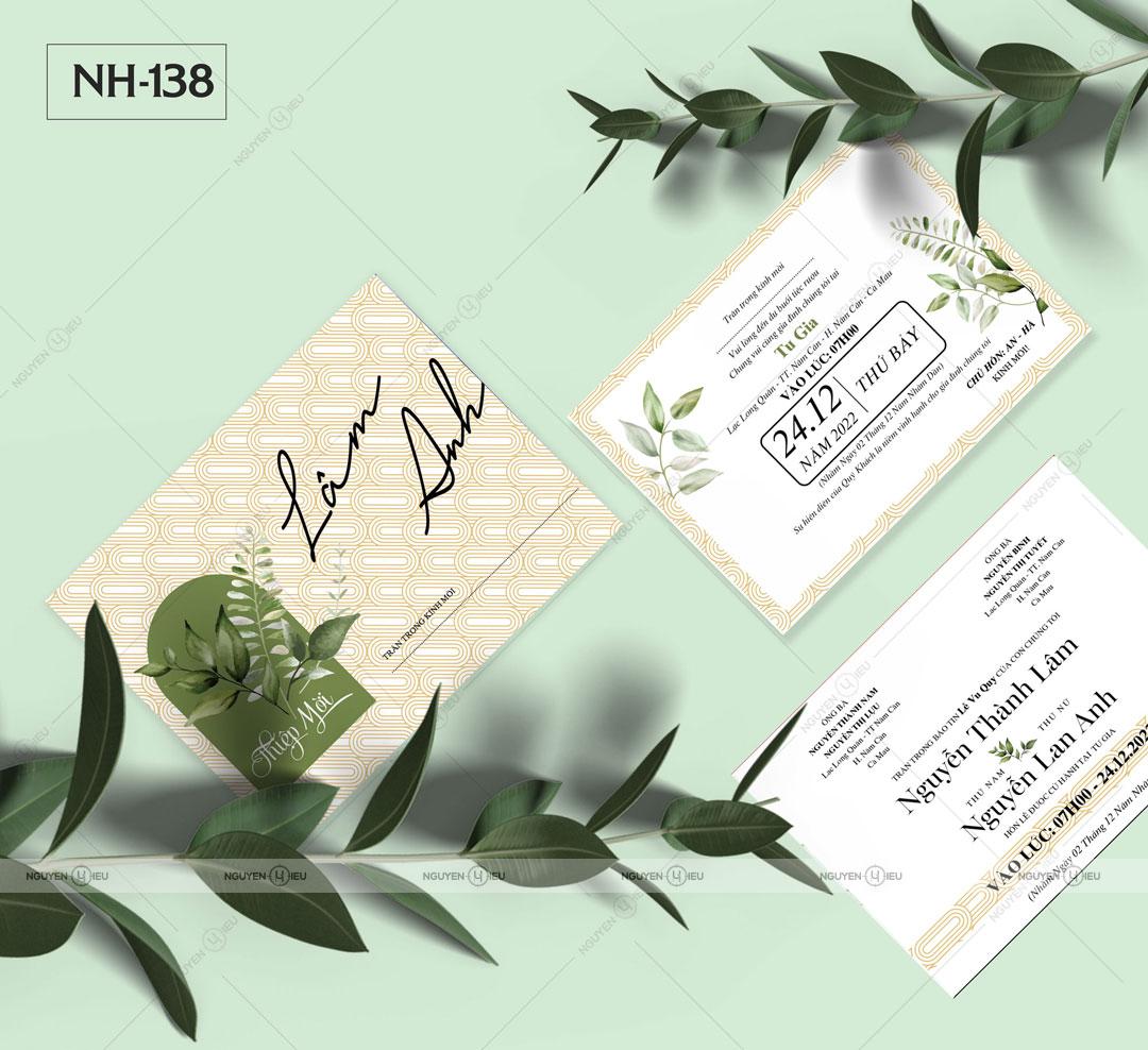 Thiệp Cưới Nguyễn Hiếu Thiết Kế NH 138