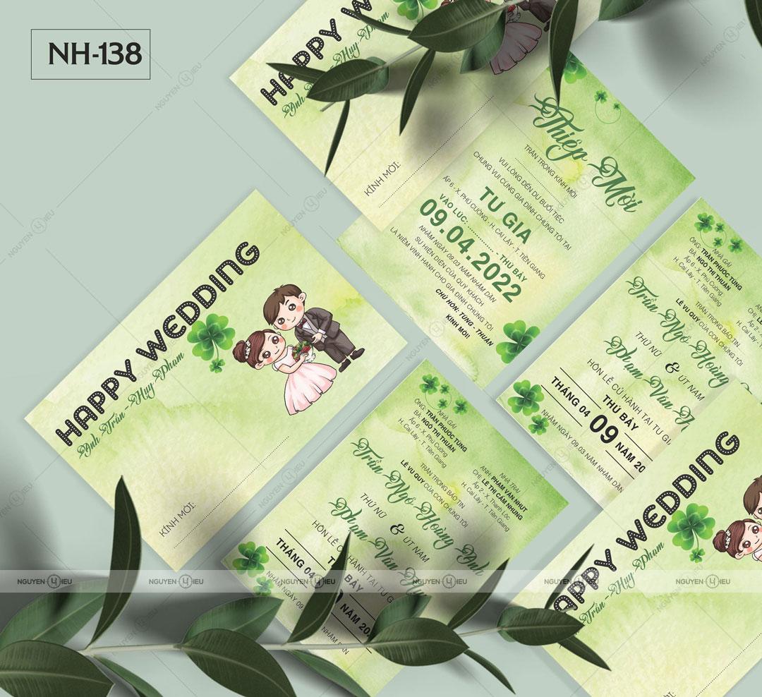 Thiệp Cưới Nguyễn Hiếu Thiết Kế NH 138K