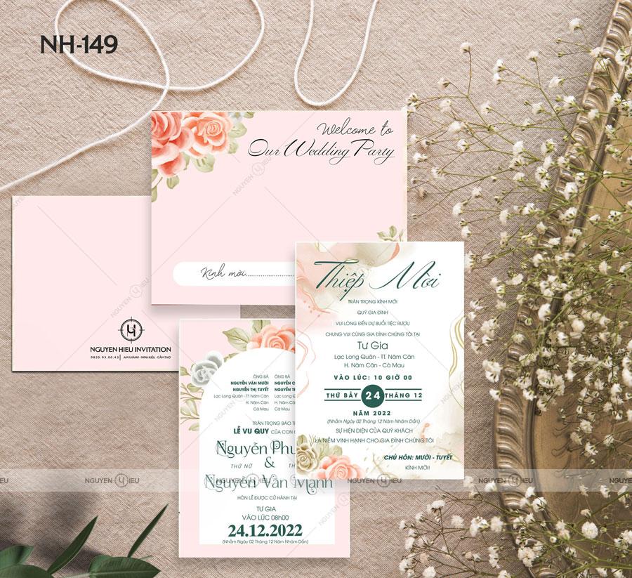 Thiệp Cưới Nguyễn Hiếu Thiết Kế NH 149