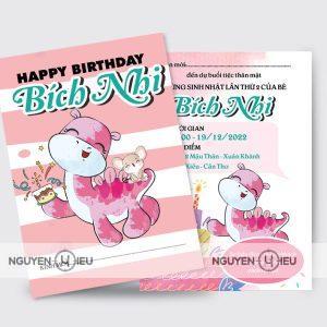 Thiệp sinh nhật Nguyễn Hiếu thiết kế
