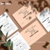 Thiệp cưới Hiếu Nguyễn - NH-200 Thiệp cưới màu cam nhạt