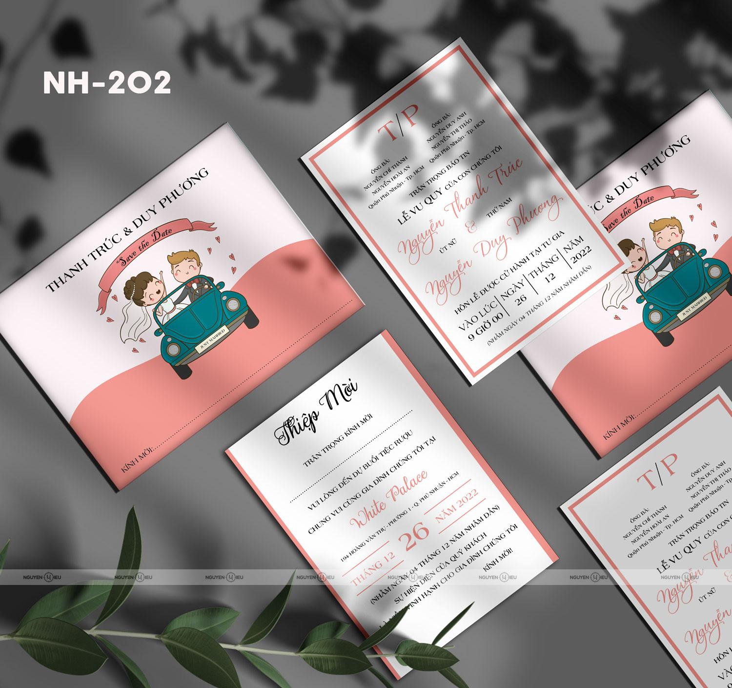Mẫu thiệp cưới chibi xe oto Nguyễn Hiếu thiết kế Mẫu thiệp cưới chibi xe oto Nguyễn Hiếu thiết kế