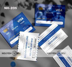 Thiệp cưới visa