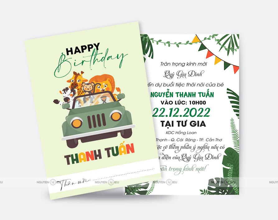 Thiệp sinh nhật Nguyễn Hiếu thiết kế Thiệp hoạt hình