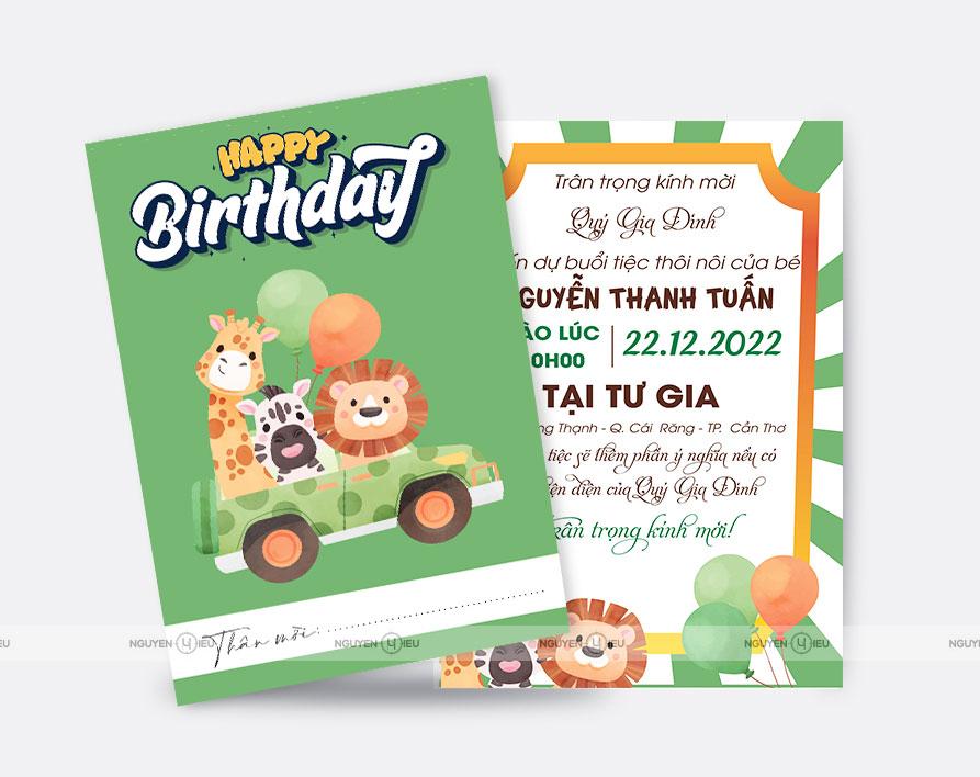 Thiệp sinh nhật Nguyễn Hiếu thiết kế Thiệp hoạt hình
