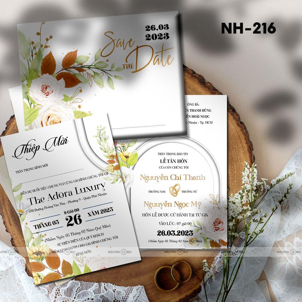 Thiệp cưới Nguyễn Hiếu thiết kế Thiệp cưới Hiếu Nguyễn
