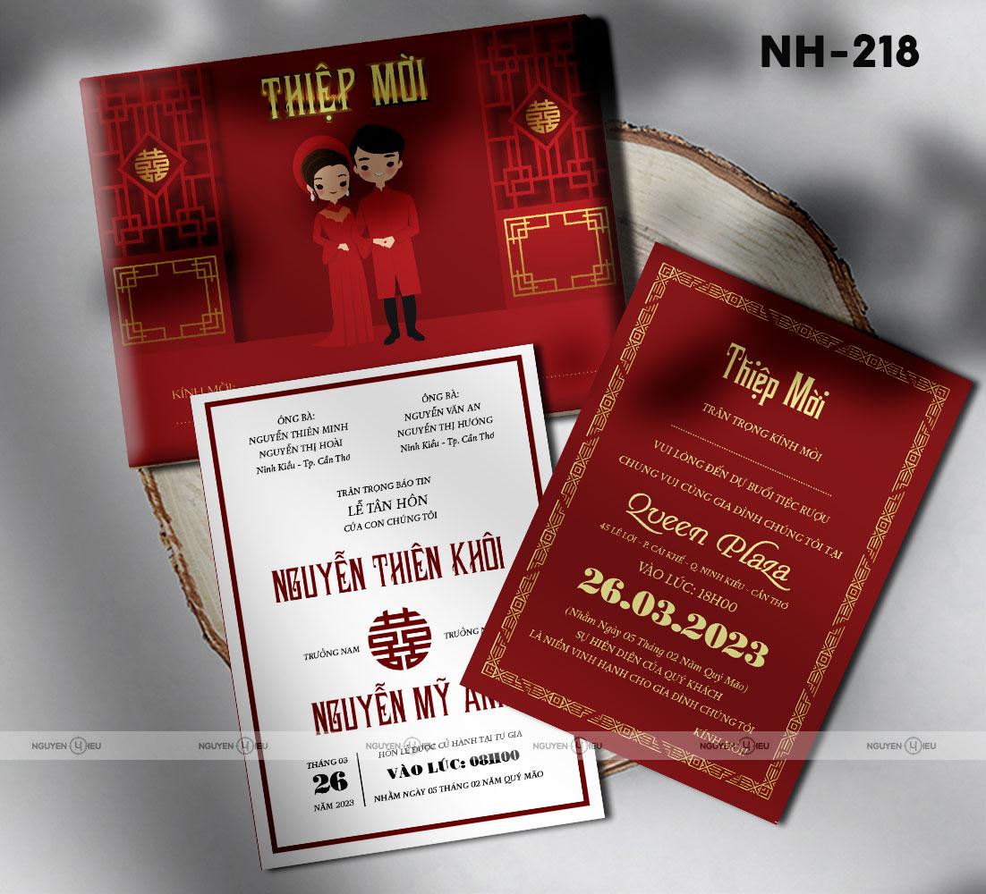 Thiệp cưới Nguyễn Hiếu thiết kế Thiệp cưới Hiếu Nguyễn