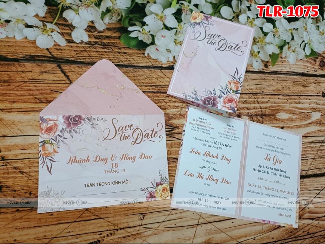 Thiệp cưới Nguyễn Hiếu TLR 1075