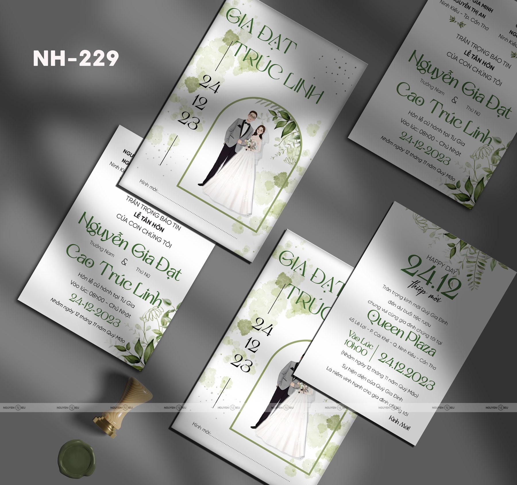 NH-229 thiệp cưới hiếu nguyễn