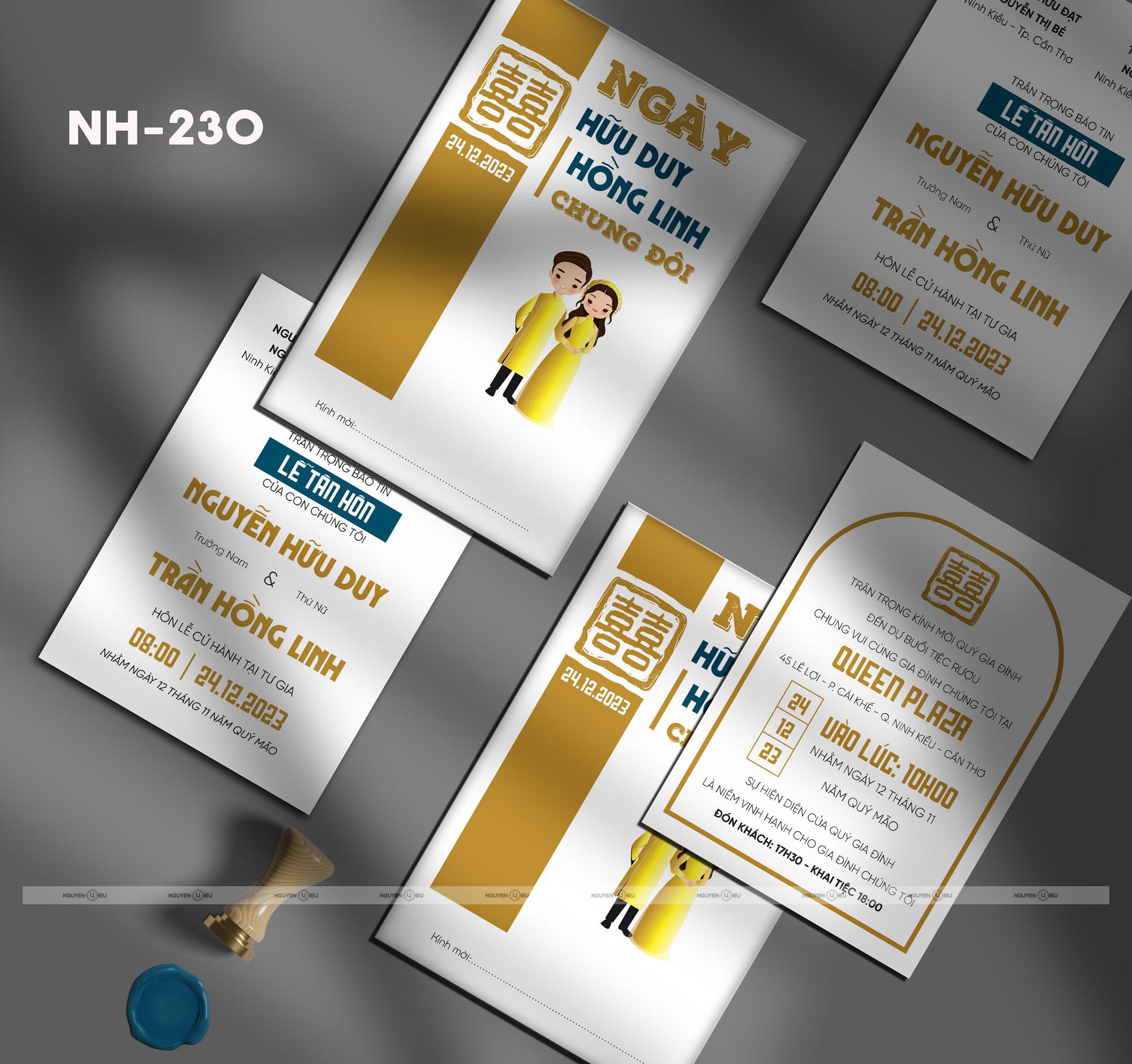 NH-230 thiệp cưới hiếu nguyễn