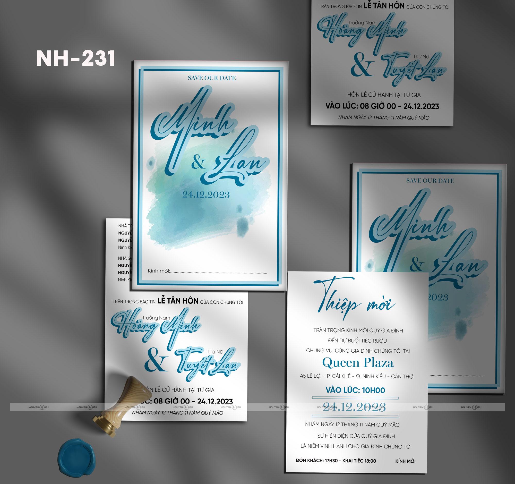 NH-231 thiệp cưới hiếu nguyễn
