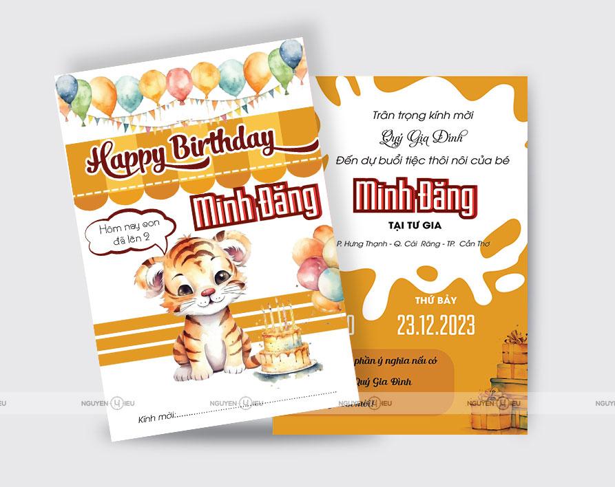 SN-037 Thiệp sinh nhật Hiếu Nguyễn thiết kế