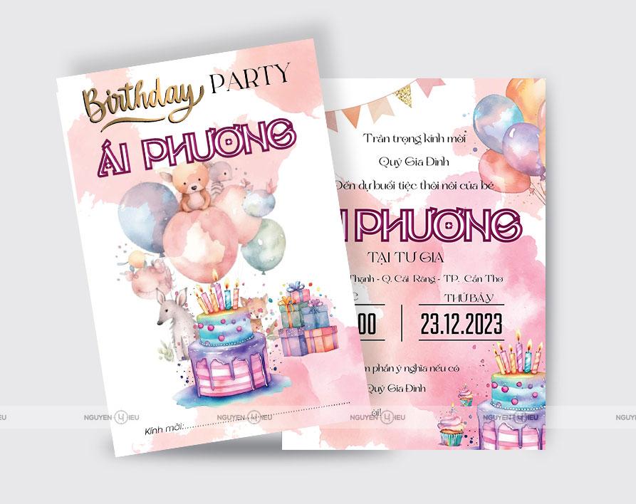 SN-038 Thiệp sinh nhật Hiếu Nguyễn thiết kế