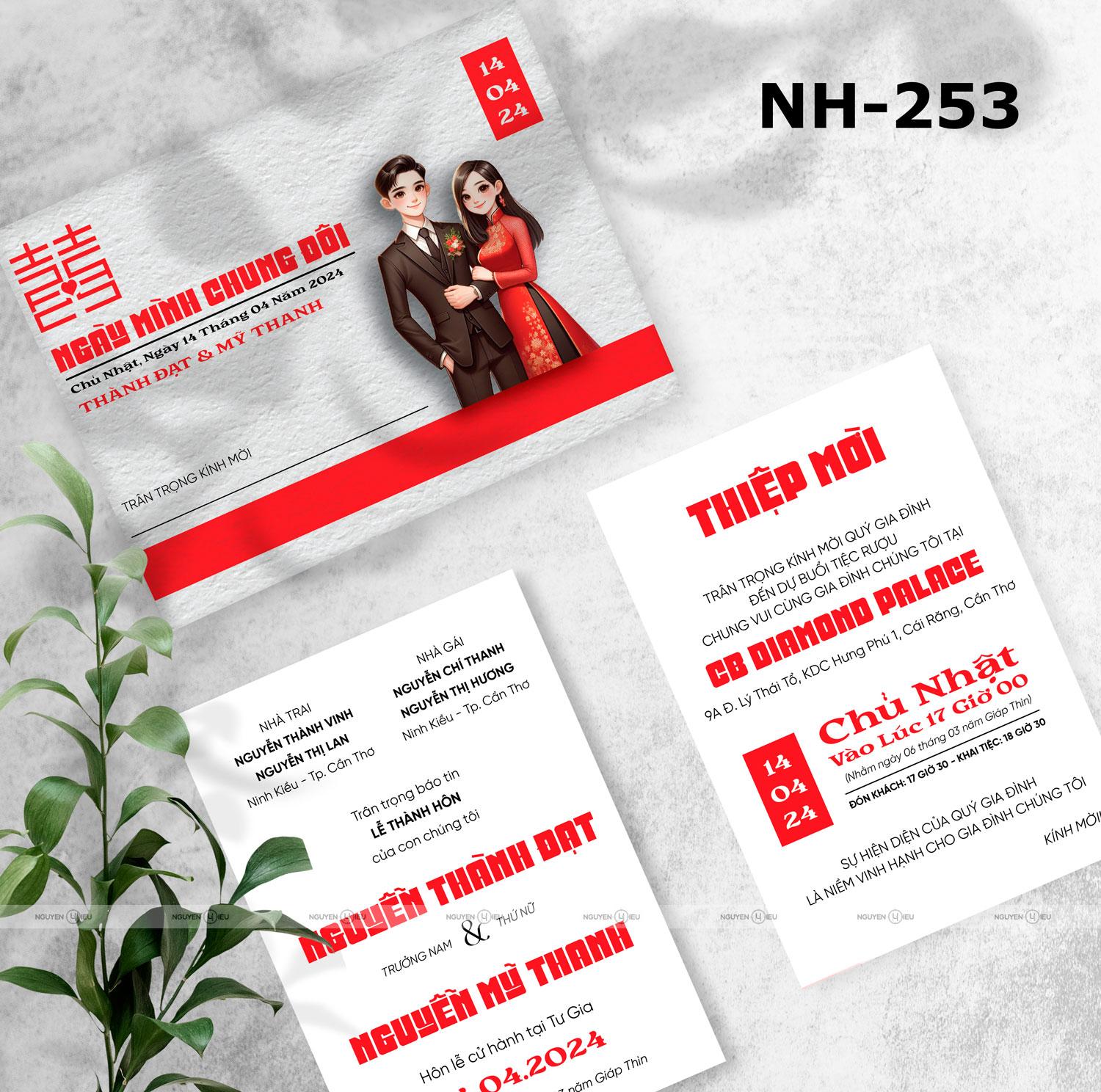 NH-253 Thiệp cưới Hiếu Nguyễn thiết kế
