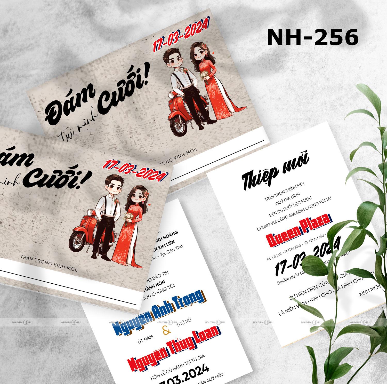 NH-256 Thiệp cưới Hiếu Nguyễn thiết kế