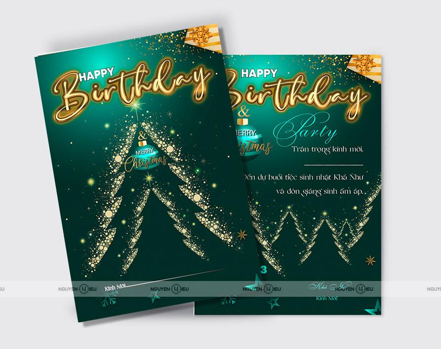 SN-049 Thiệp sinh nhật Hiếu Nguyễn thiết kế