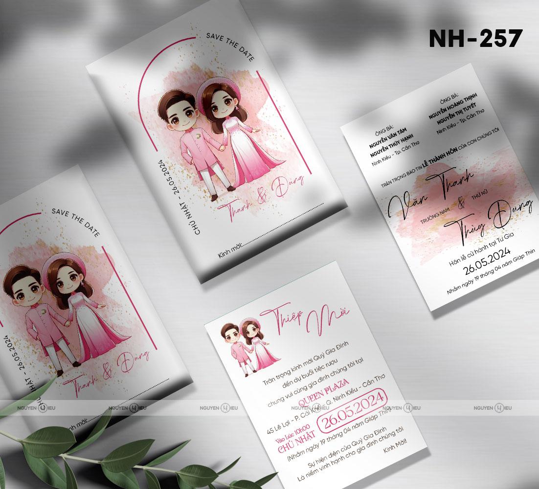 NH-257 Thiệp cưới Hiếu Nguyễn thiết kế