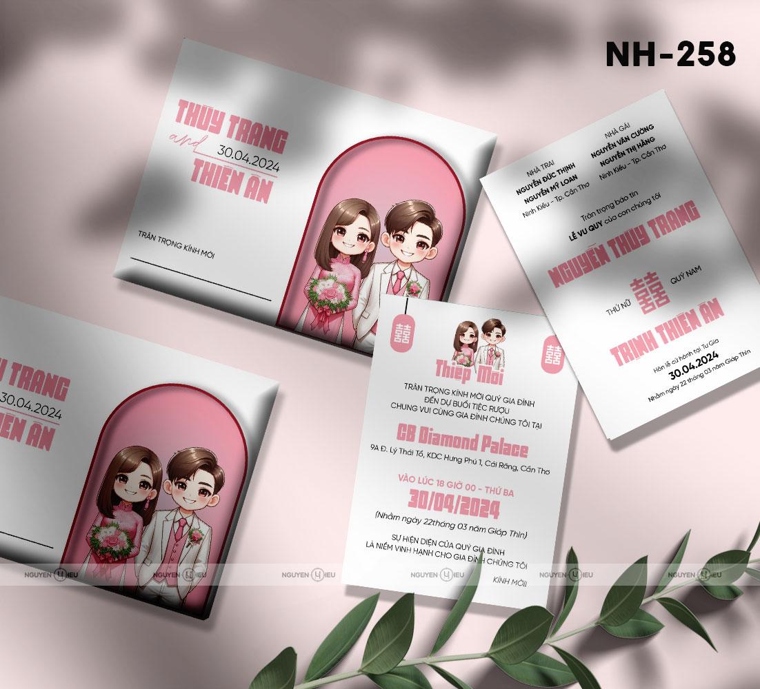 NH-258 Thiệp cưới Hiếu Nguyễn thiết kế