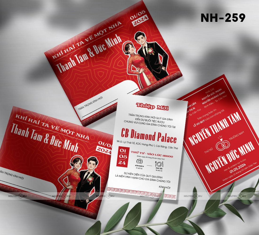 NH-259 Thiệp cưới Hiếu Nguyễn thiết kế