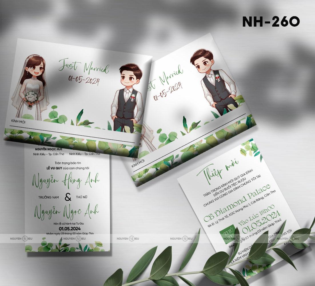 NH-260 Thiệp cưới Hiếu Nguyễn thiết kế