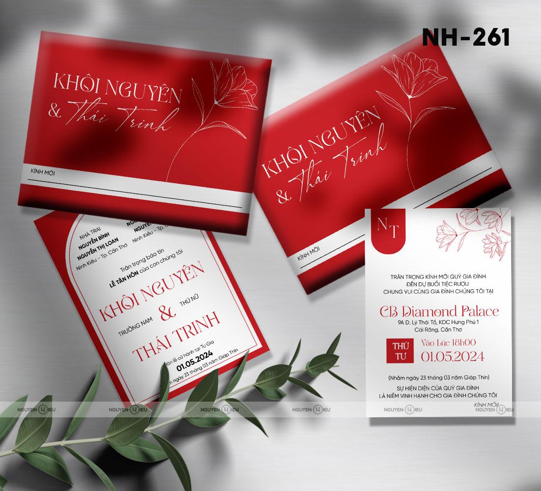 NH-261 Thiệp cưới Hiếu Nguyễn thiết kế