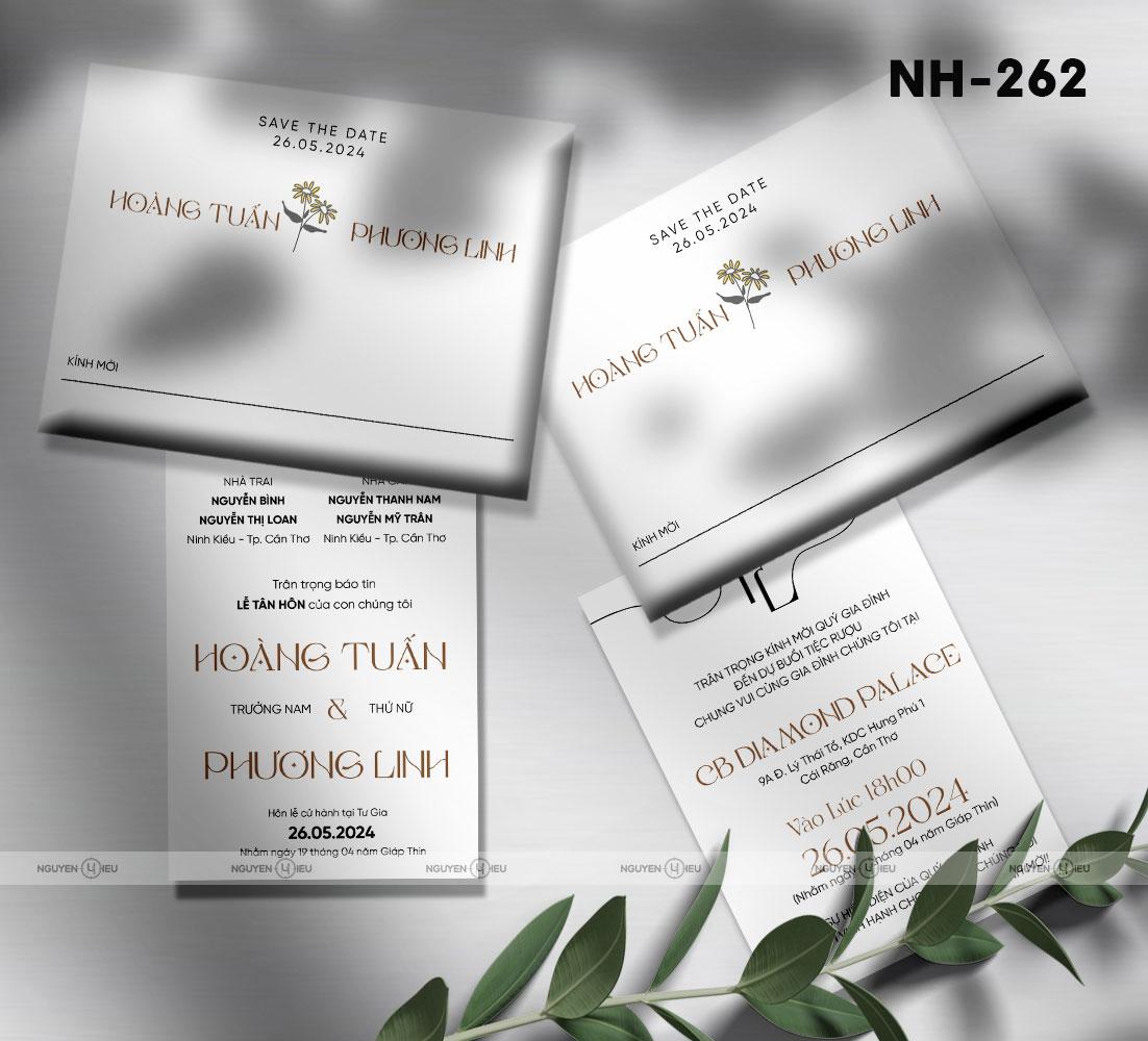 NH-262 Thiệp cưới Hiếu Nguyễn thiết kế