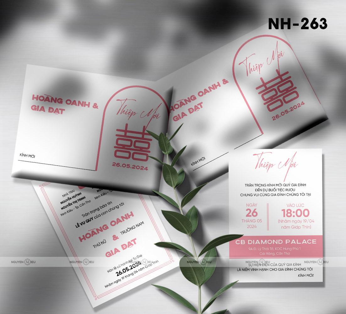NH-263 Thiệp cưới Hiếu Nguyễn thiết kế