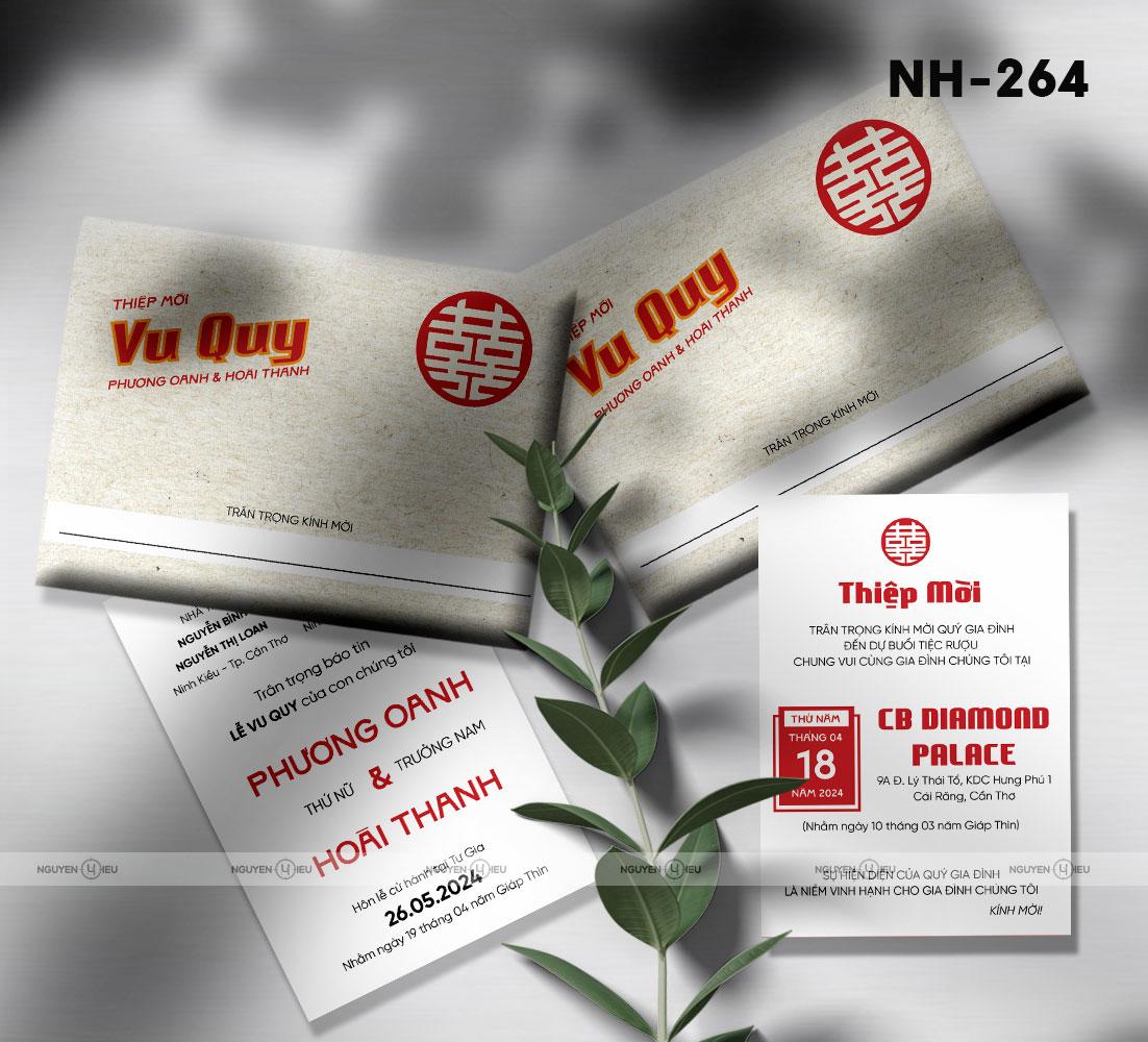 NH-264 Thiệp cưới Hiếu Nguyễn thiết kế