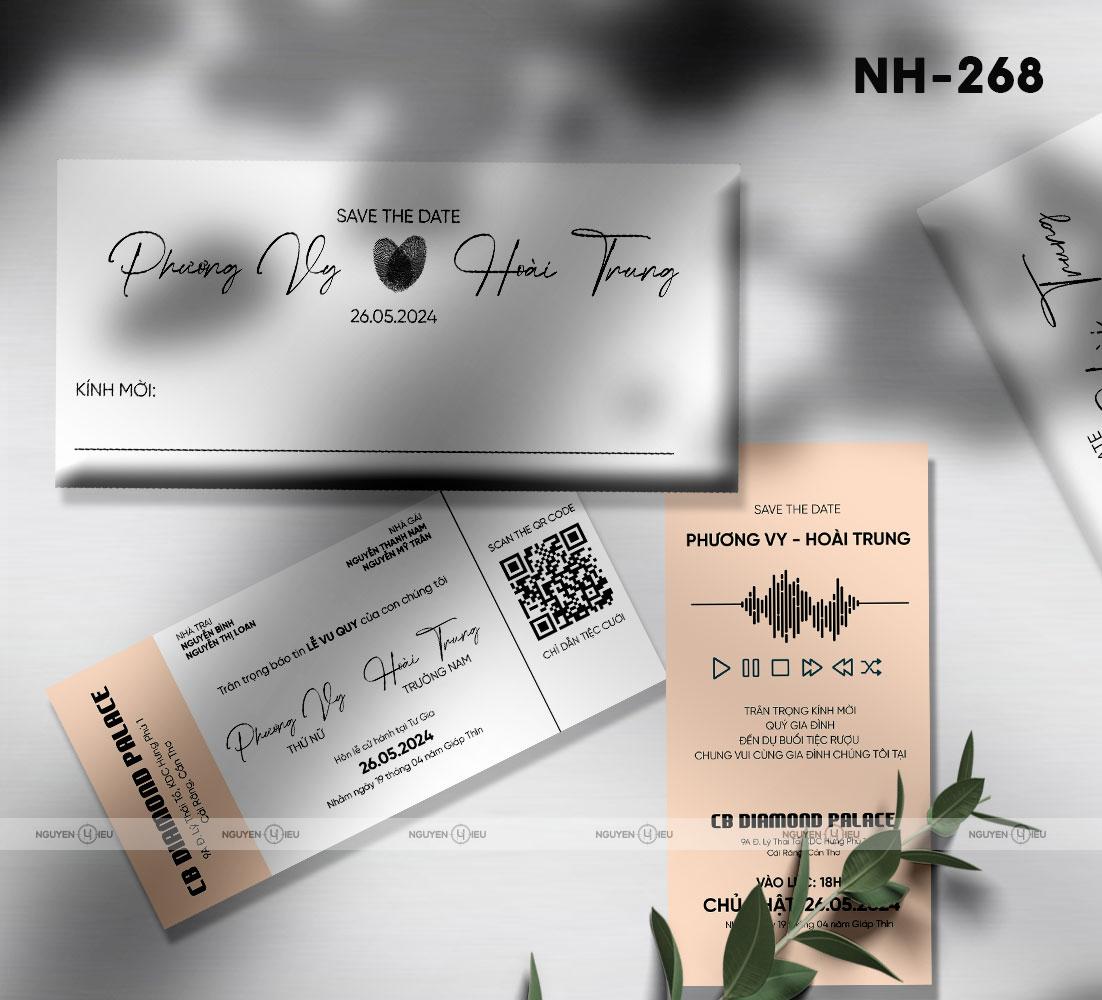 NH-268 Thiệp cưới Hiếu Nguyễn thiết kế
