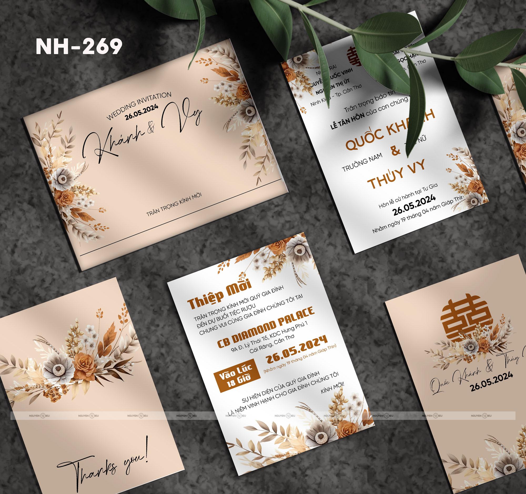 NH-269 Thiệp cưới Hiếu Nguyễn thiết kế