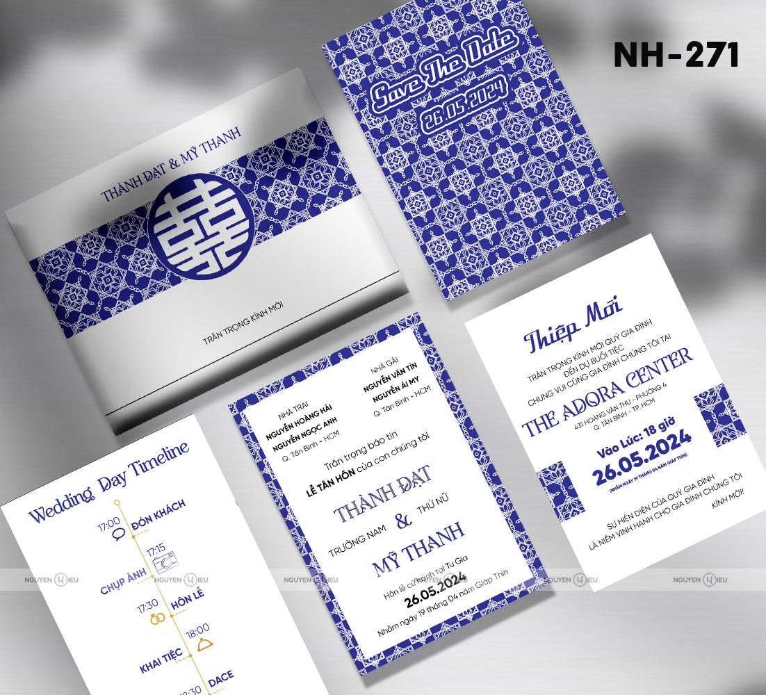 NH-271 Thiệp cưới Hiếu Nguyễn thiết kế