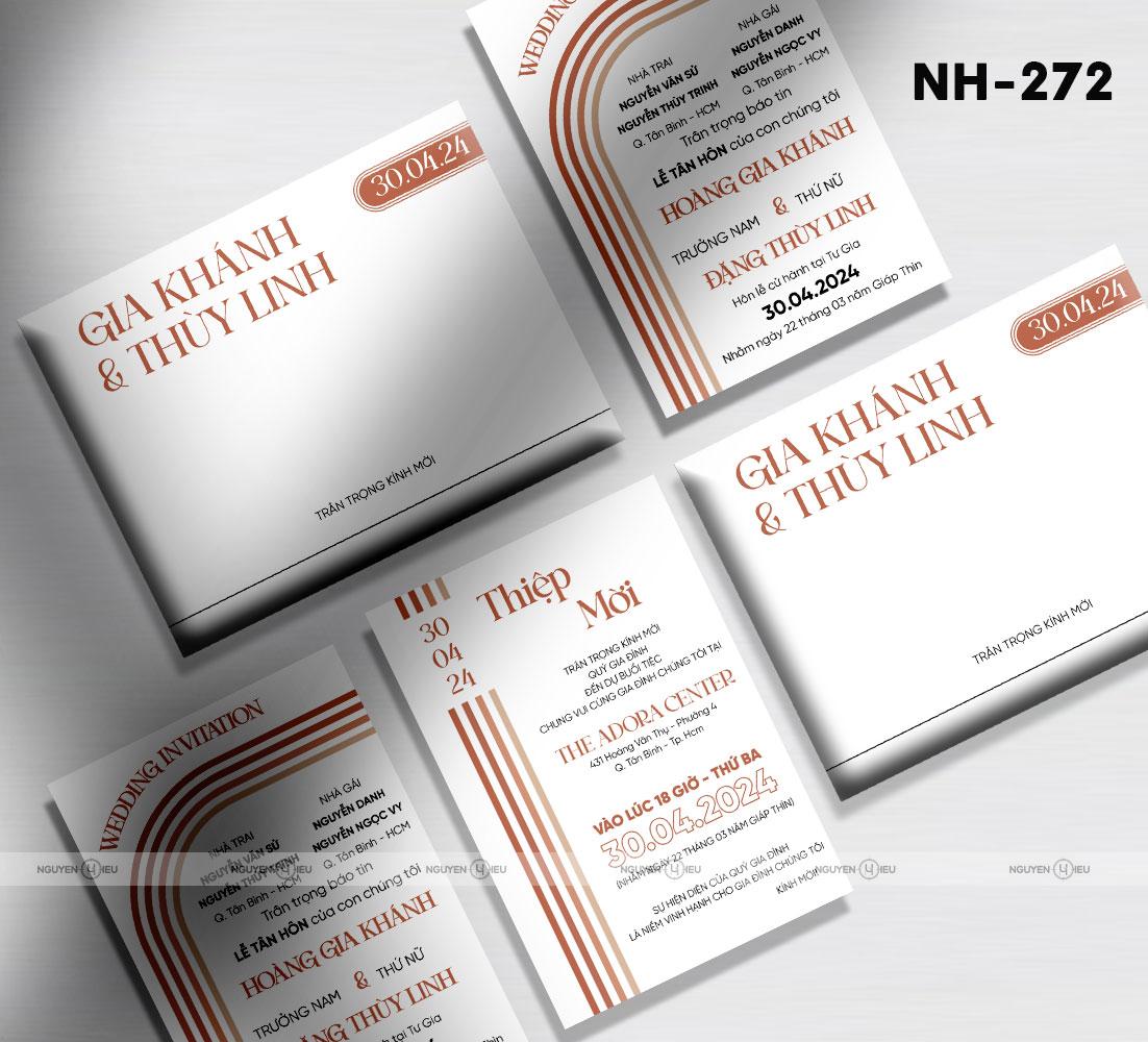 NH-272 Thiệp cưới Hiếu Nguyễn thiết kế