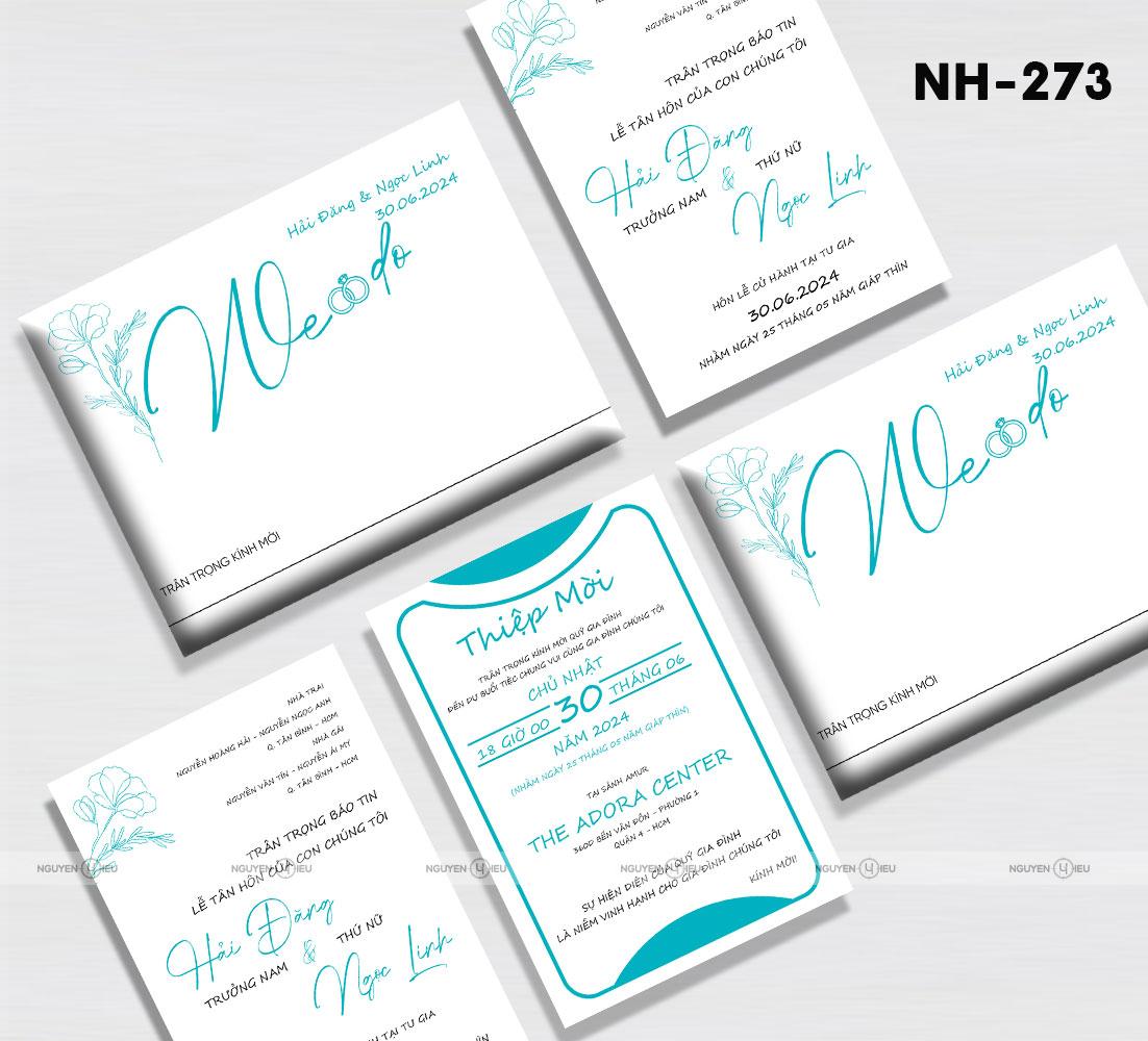 NH-273 Thiệp cưới Hiếu Nguyễn thiết kế
