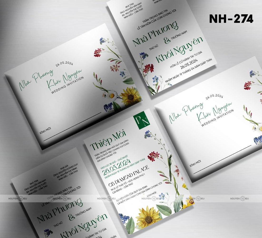 NH-274 Thiệp cưới Hiếu Nguyễn thiết kế