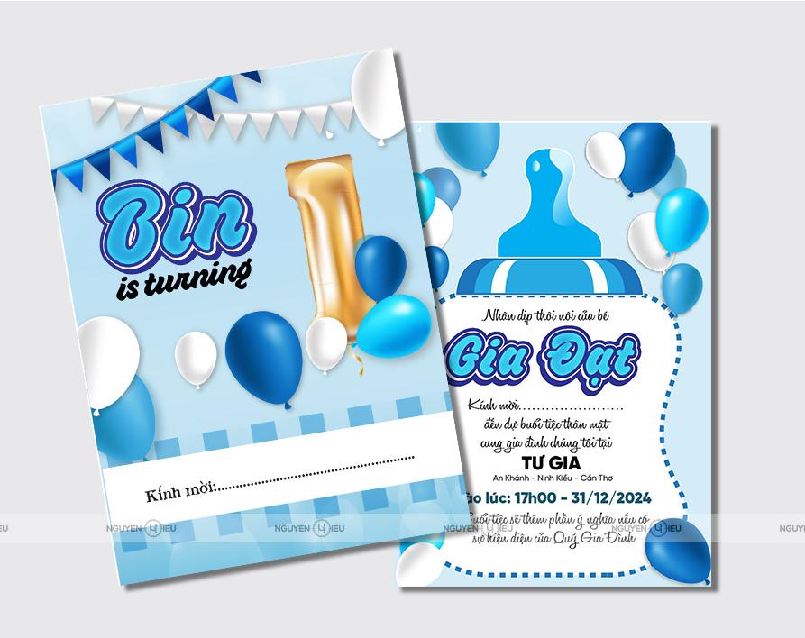 SN-054 Thiệp sinh nhật Nguyễn Hiếu thiết kế