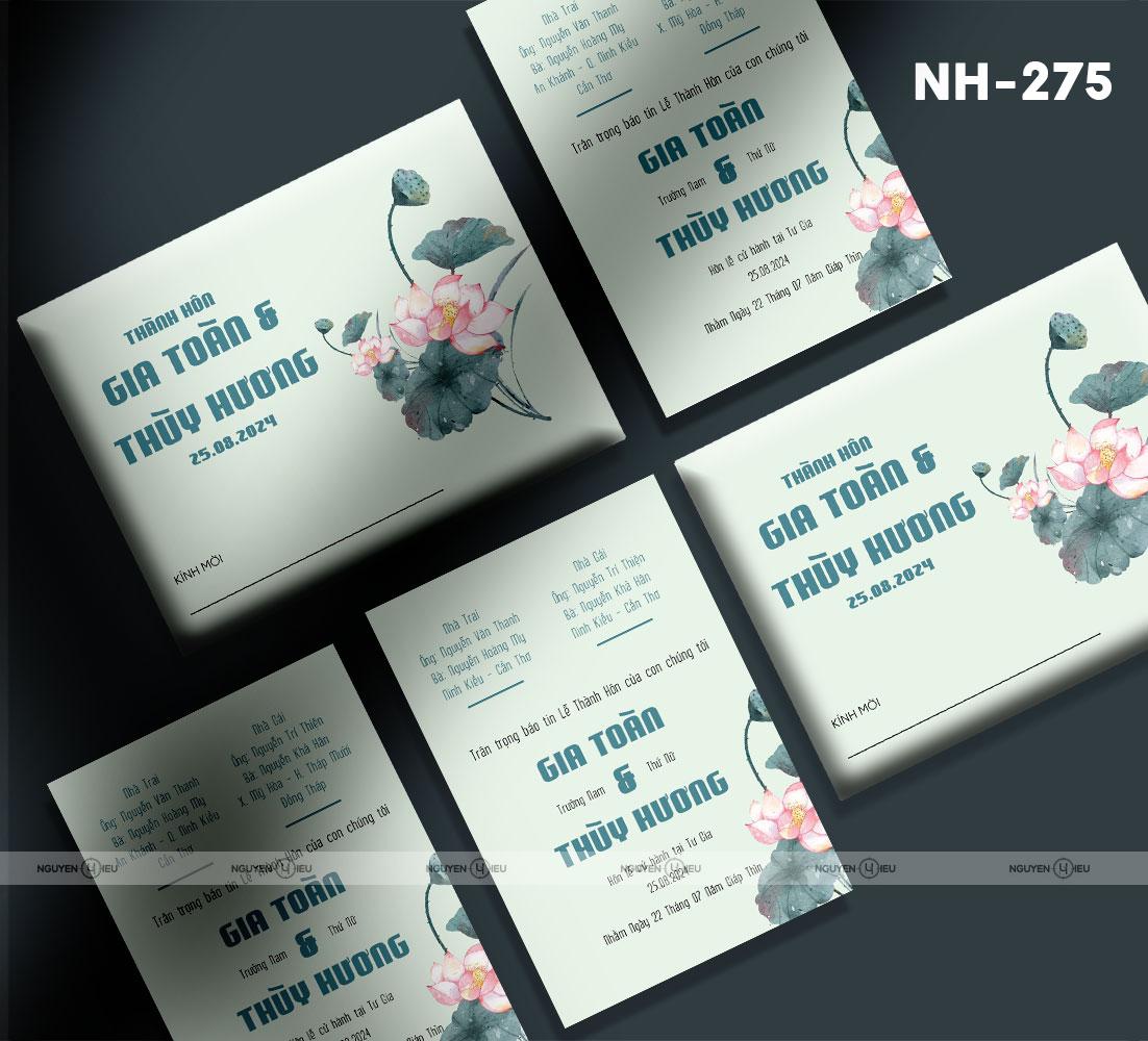 NH-275 Thiệp cưới Hiếu Nguyễn thiết kế
