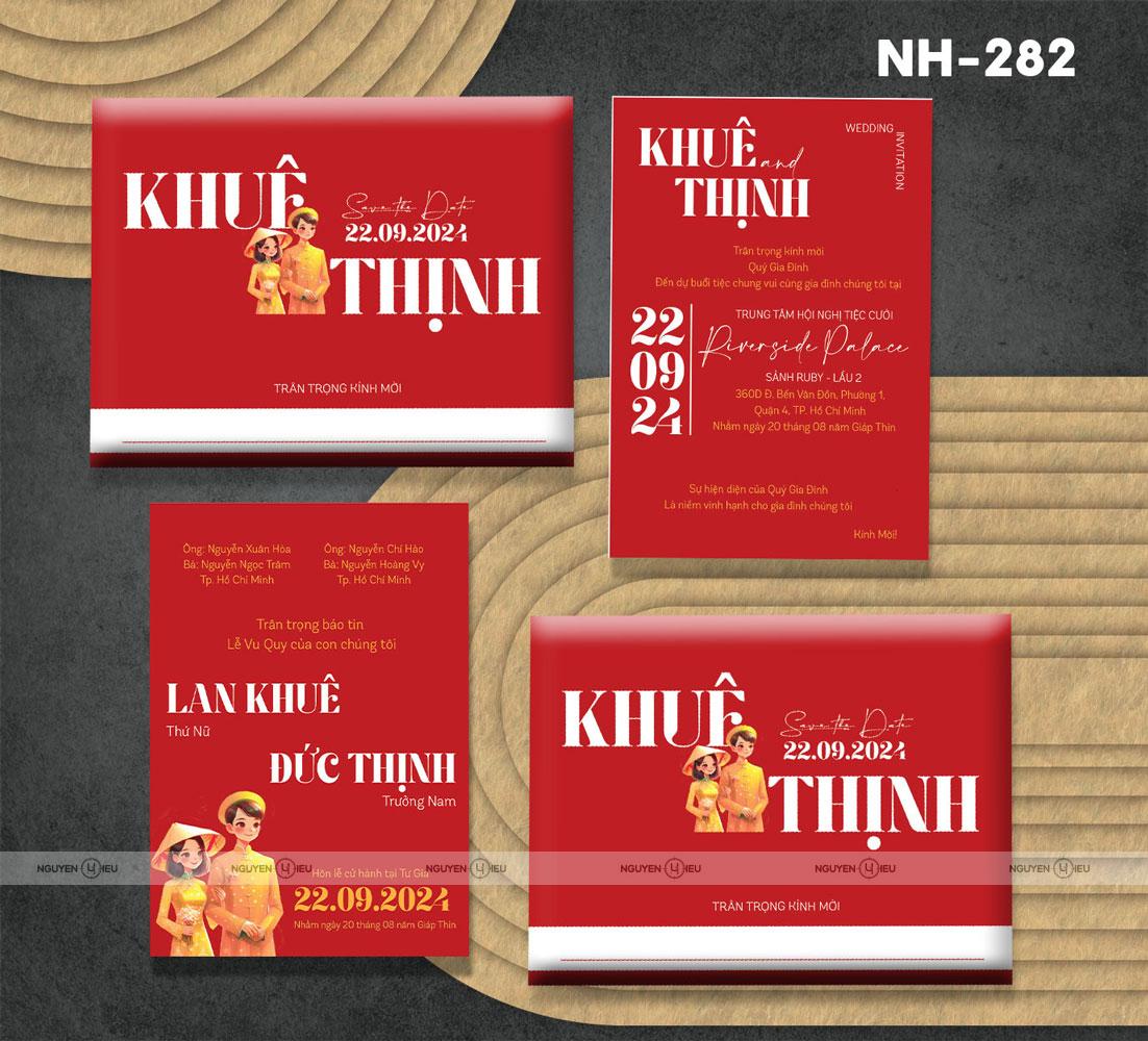 NH-282 Thiệp cưới Hiếu Nguyễn thiết kế