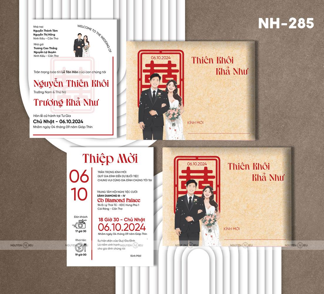 NH-285 Thiệp cưới Hiếu Nguyễn thiết kế