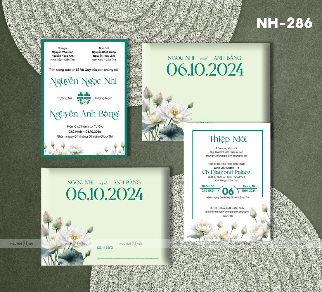 NH-286 Thiệp cưới Hiếu Nguyễn thiết kế