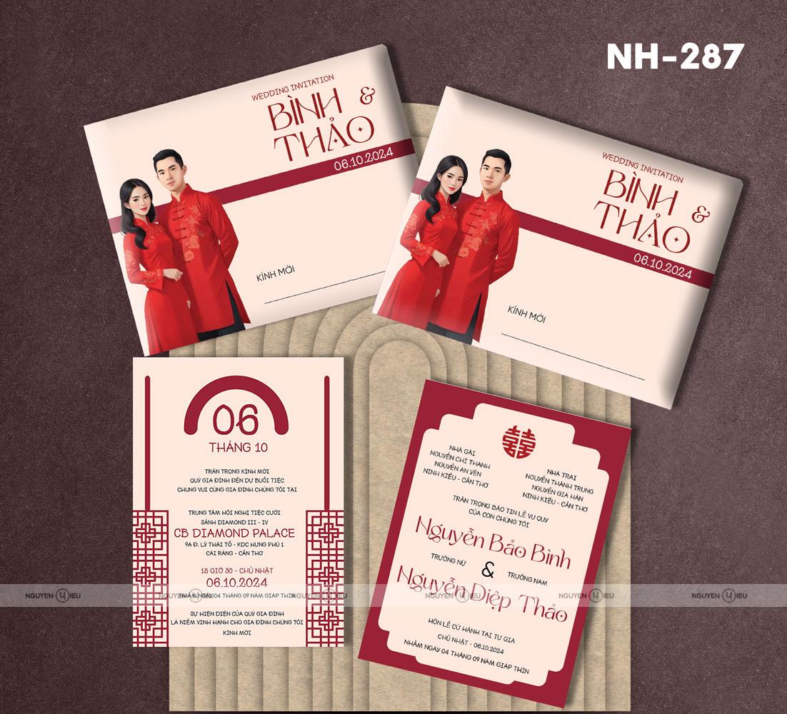 NH-287 Thiệp cưới Hiếu Nguyễn thiết kế