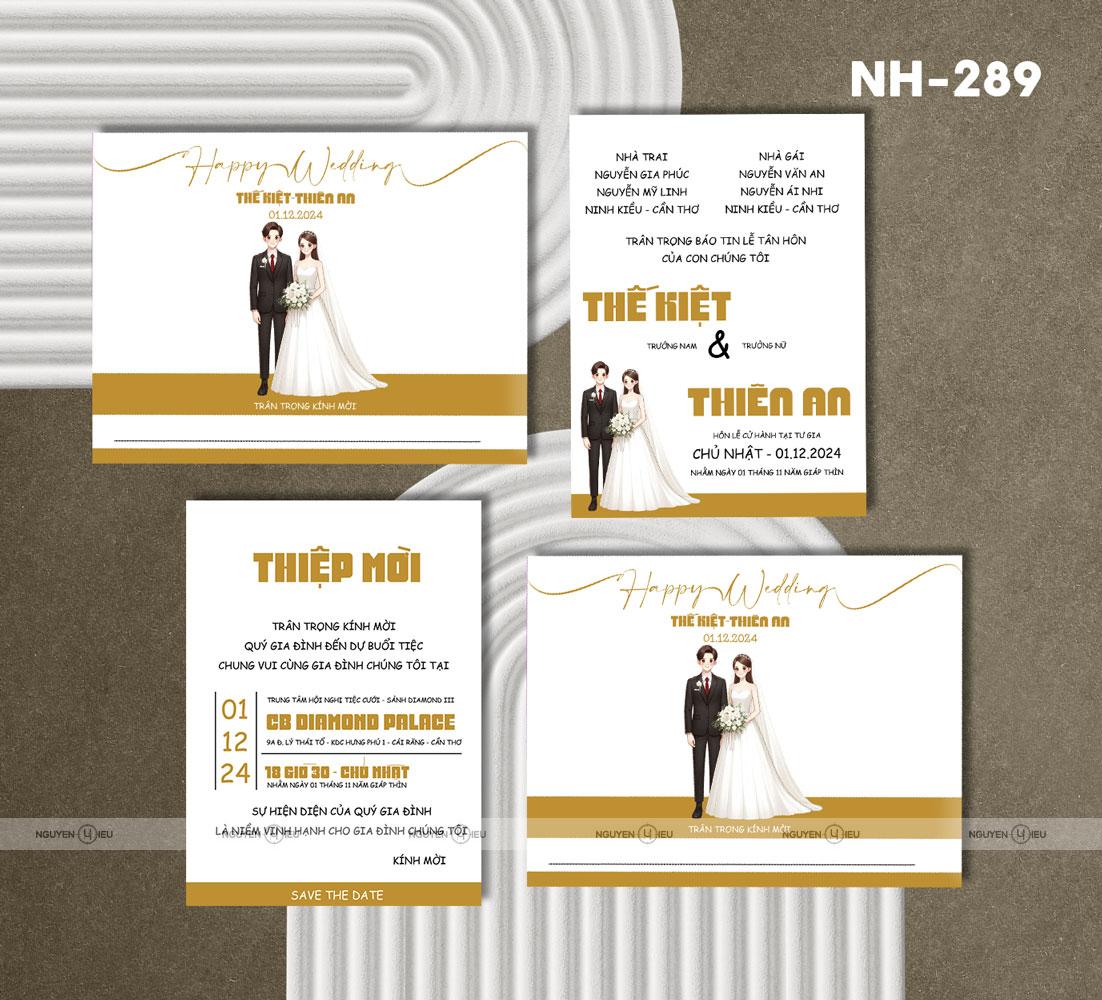 NH-289 Thiệp cưới Hiếu Nguyễn thiết kế
