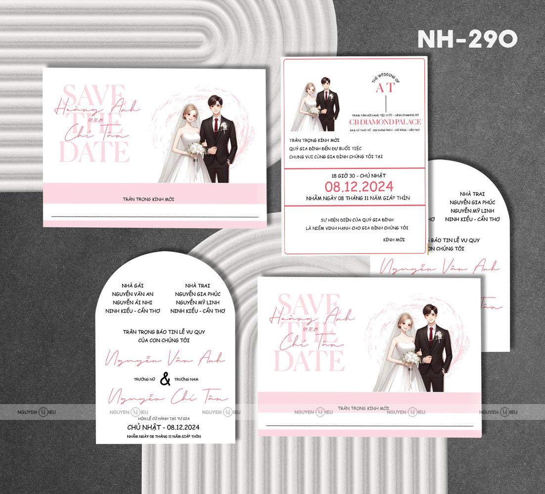 NH-290 Thiệp cưới Hiếu Nguyễn thiết kế