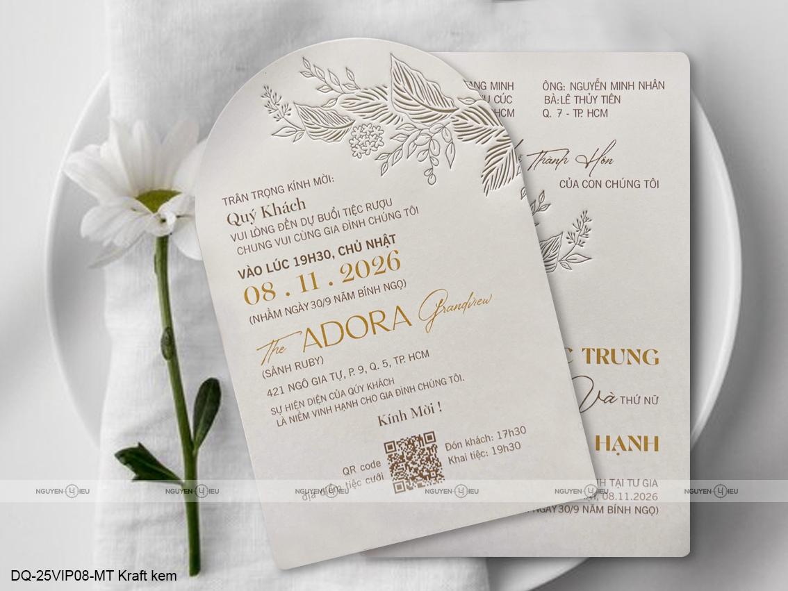 25VIP08K3 Thiệp Cưới Thiết Kế Nguyễn Hiếu